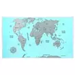 Imagine 2/6 - Harta lumii răzuibilă (engleză) - albastru-argintiu