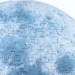 Imagine 4/5 - Cartographia - Glob iluminat LUNA, 30 cm - cu talpa din metal - 8007239977211