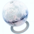 Imagine 3/5 - Cartographia - Glob iluminat LUNA, 30 cm - cu talpa din metal - 8007239977211