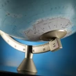 Imagine 2/4 - Cartographia -Glob pamantesc Zoffoli JAMES COOK (light blue), 33 cm - talpa de lemn, meridian metalic