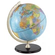 Imagine 1/4 - Cartographia -Glob pamantesc Zoffoli JAMES COOK (light blue), 33 cm - talpa de lemn, meridian metalic