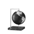 Imagine 1/6 - Cartographia - Glob pamantesc Zoffoli QUADRA ALL BLACK (negru - argintiu), 22 cm - otel inoxidabil cu baza de marmura Marquina