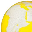 Imagine 2/9 - Cartographia - Glob cu cristale Swarovski - iluminat cu contur galben, 34 cm - ARTLINE YELLOW - 9783955243197