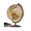 Imagine 1/5 - Cartographia-Glob pamantesc ANTIQUUS, 30 cm - talpa din lemn, antic, iluminat (limba engleza)-8000623002889
