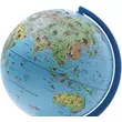 Imagine 4/5 - Cartographia-Glob pământesc SAFARI, 16 cm - tema fauna petru copii (limba engleză)-8007239011571