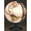 Imagine 6/7 - Cartographia-Glob pamantesc Antic, 30 cm - iluminat,  antic, talpa din lemn, meridian metalic (limba maghiara) - 5708017002868