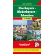 Imagine 1/3 - Cartographia - Bavaria, Swabia harta auto și de agrement - Freytag - 9783707918113