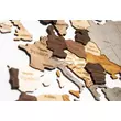 Imagine 6/8 - Cartographia - Harta lumii din lemn puzzle 3D – Harta de perete 3D - 200x110 cm - mix (engleza)