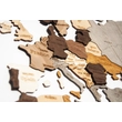 Imagine 6/7 - Cartographia - Harta lumii din lemn puzzle 3D – Harta de perete 3D - 130x70 cm - steel - engleza
