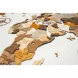 Imagine 7/8 - Cartographia - Harta lumii din lemn puzzle 3D – Harta de perete 3D - 200x110 cm - mix (engleza)