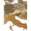 Imagine 6/8 - Cartographia - Harta Europa din lemn puzzle 3D – Harta de perete 3D - 110x108 cm - mix - engleza