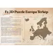 Imagine 9/9 - Cartographia - Harta Europa din lemn puzzle 3D – Harta de perete 3D - 110x108 cm - mix - maghiara