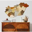 Imagine 1/6 - Cartographia - Ungaria - Harta de perete puzzle 3D din lemn  - 100x62 cm - maghiara