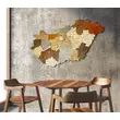 Imagine 6/6 - Cartographia - Ungaria - Harta de perete puzzle 3D din lemn  - 100x62 cm - maghiara