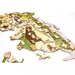 Imagine 6/8 - Cartographia - Harta lumii - Animalele lumii - Harta lumii din lemn puzzle 3D cu animalele lumii 130x70 cm - maghiara