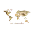 Imagine 2/8 - Harta lumii - Animalele lumii - Harta lumii din lemn puzzle 3D cu animalele lumii 130x70 cm - maghiara