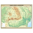 Imagine 1/2 - Cartographia-Harta fizica a Românei, harta de perete -mărime și manoperă la alegere-9789633538968