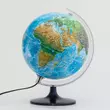 Imagine 1/2 - Cartographia-Glob pamantesc BELMA, 25 cm, DUO - geografic, iluminat, talpa din plastic (limba maghiara) - 5997846300300