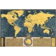 Imagine 6/8 - Cartographia-Világtérkép-kaparós-Coffee-arany-angol-8588007452579