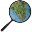 Imagine 3/5 - Cartographia - Glob geografic pamantesc iluminat Safari 25 cm