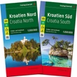 Imagine 1/4 - Cartographia -Croatia - set 2 hărți (Nord, Sud) - 9783707919783