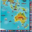Imagine 4/4 - Harta lumii - Animalele lumii - Harta lumii din lemn puzzle 3D cu animalele lumii 130x70 cm - maghiara