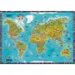 Imagine 1/4 - Cartographia - Harta lumii - Animalele lumii - Harta lumii din lemn puzzle 3D cu animalele lumii 130x70 cm - maghiara 9783829719995