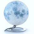 Imagine 2/5 - Cartographia - Glob iluminat LUNA, 30 cm - cu talpa din metal - 8007239977211