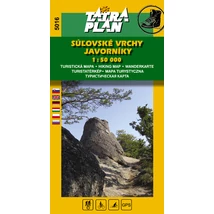 Cartographia-TP5016 Munții Szulyó (Súľovské vrchy), Munții Jávornik (Javorníky) harta turistică-9788089134342