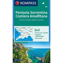 Cartographia-K 682 Peninsula Sorrento și coasta Amalfi harta turistică-9783990444269