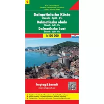 Cartographia-Coasta Dalmatiei 2 / Sibenik - Split - Vis harta (Freytag)-9783850849975