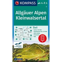 Cartographia-K 3 Alpii Allgäu, Kleinwalsertal harta turistică-9783990444672