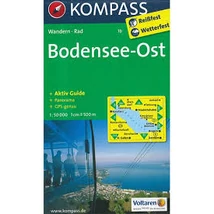 Cartographia-K 1B Lacul Boden partea de est harta turistică-9783850267205