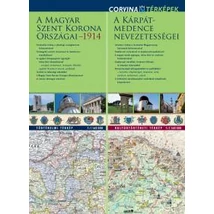 Cartographia-Țările Sfintei Coroane Ungare (1914) /  Obiective turistice ale Bazinului Carpatic harta duo-9789631361100