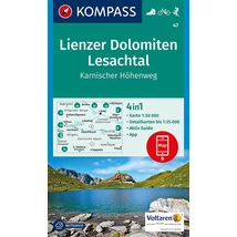 Cartographia-K 47 Lienzer Dolomiten - Lesachtal harta turistică-9783990443811