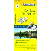 Cartographia-Correze / Dordogne harta regiunii (329)-9782067210462