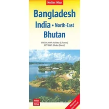 Cartographia - Bangladesh, India de Nord-Est, Bhutan harta - Nelles - 9783865742742
