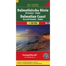 Cartographia-Coasta Dalmatiei 1. harta (Freytag)-9783850842976