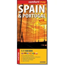 Cartographia-Spania, Portugalia harta Comfort (laminat)-9788380466197