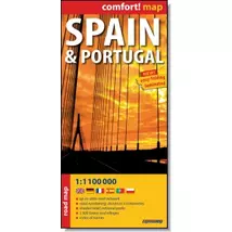 Cartographia-Spania, Portugalia harta Comfort (laminat)-9788380466197