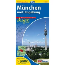 Cartographia-Munchen si imprejurimi harta ciclistica a regiunii-9783870735739