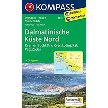 Cartographia-K 2901 Coasta Dalmației de Nord (Krk - Cres - Losinj - Rab - Pag - Zadar) harta turistică-9783850264457
