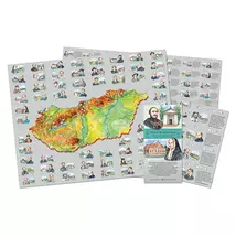 Cartographia-Unguri celebri, monumente istorice harta obiective turistice-9786158008570