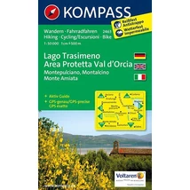 Cartographia-K 2463 Lacul Trasimeno, Val d'Orcia harta turistică-9783850266062