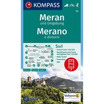 Cartographia-K 53 Merano harta turistică-9783990442760