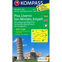Cartographia-K 2457 Pisa, Livorno, San Miniato, Empoli harta turistică-9783850266017