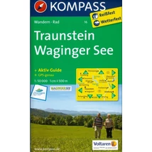 Cartographia-K 16 Traunstein, Waginger See harta turistică-9783850268707