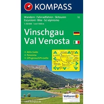 Cartographia-K 52 Val Venosa/Vinschgau harta turistică-9783854910589