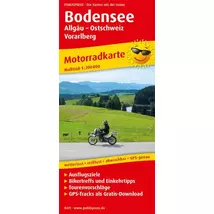 Cartographia - PP0411 Lacul Boden (Allgäu, Ostschweiz, Vorarlberg), harta pentru motorciclisti (moto), 1:200 000 - 9783747304112