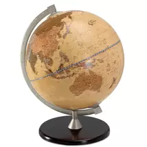 Cartographia - Glob pamantesc Zoffoli JAMES COOK (apricot), 33 cm - talpa de lemn, meridian metalic